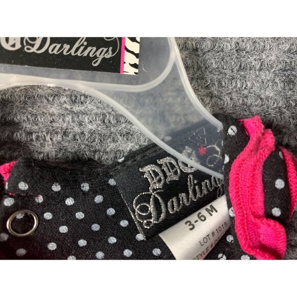 DDG Darlings Girls Infant Baby Size 3 6 Months 1 Piece Romper Sleeveless Chevron - Picture 3 of 3